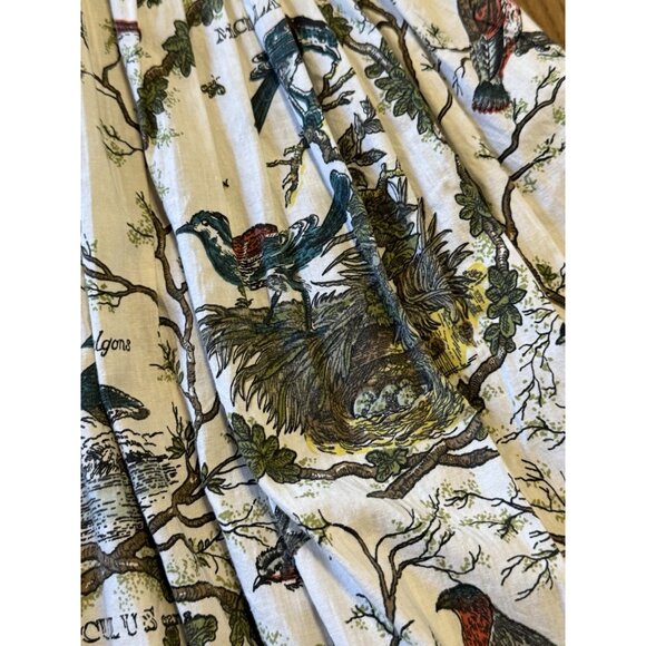 No Brand Short Sleeve Utility Dress Colorful Bird Pattern Women Sz Measured Read - Picture 9 of 16